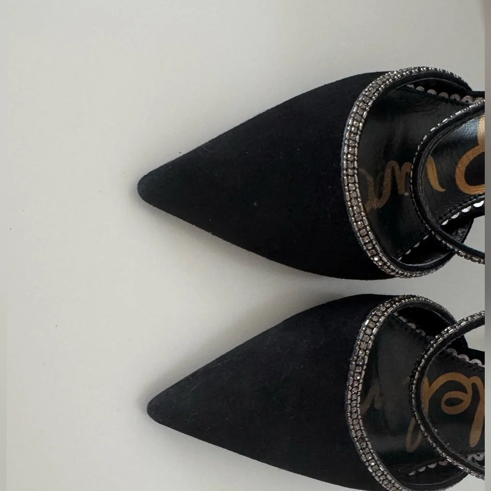 Sam Edelman Anita Embellished Black Heels- Never Worn - Picture 3 of 8